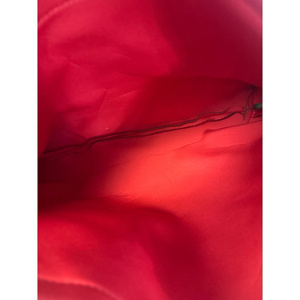 Sam Edelman Zipper Pouch Large Red - Picture 4 of 5